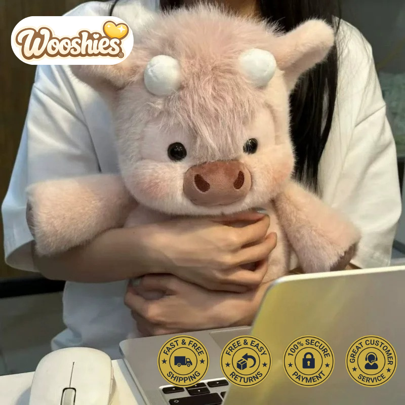 Wooshies® Running Highland Cow Plushie