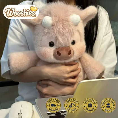 Wooshies® Running Highland Cow Plushie