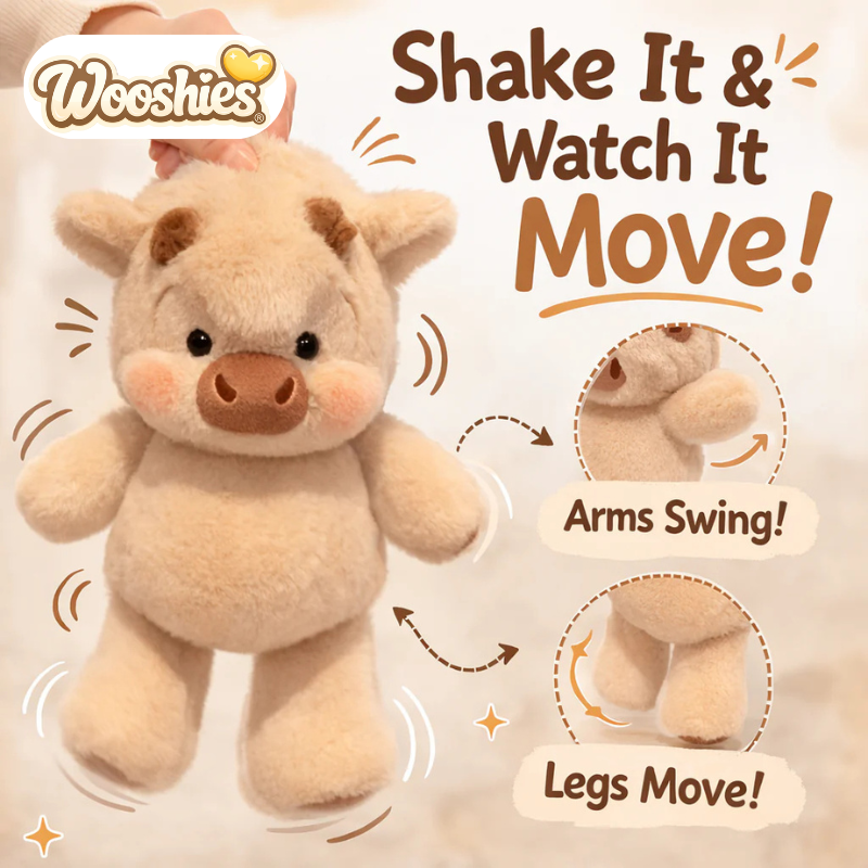 Wooshies® Running Highland Cow Plushie