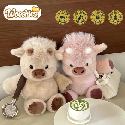 Wooshies® Running Highland Cow Plushie